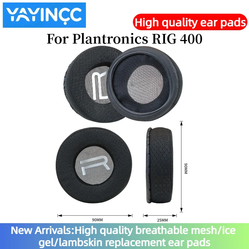 YAYINCC Replacement Breathable football mesh Ear Pads Cushions For Plantronics RIG 400 Headphone Soft Memory Foam Pads/Earpads 
YAYINCC Replacement Breathable football mesh Ear Pads Cushions For Plantronics RIG 400 Headphone Soft Memory Foam Pads/Earpads
