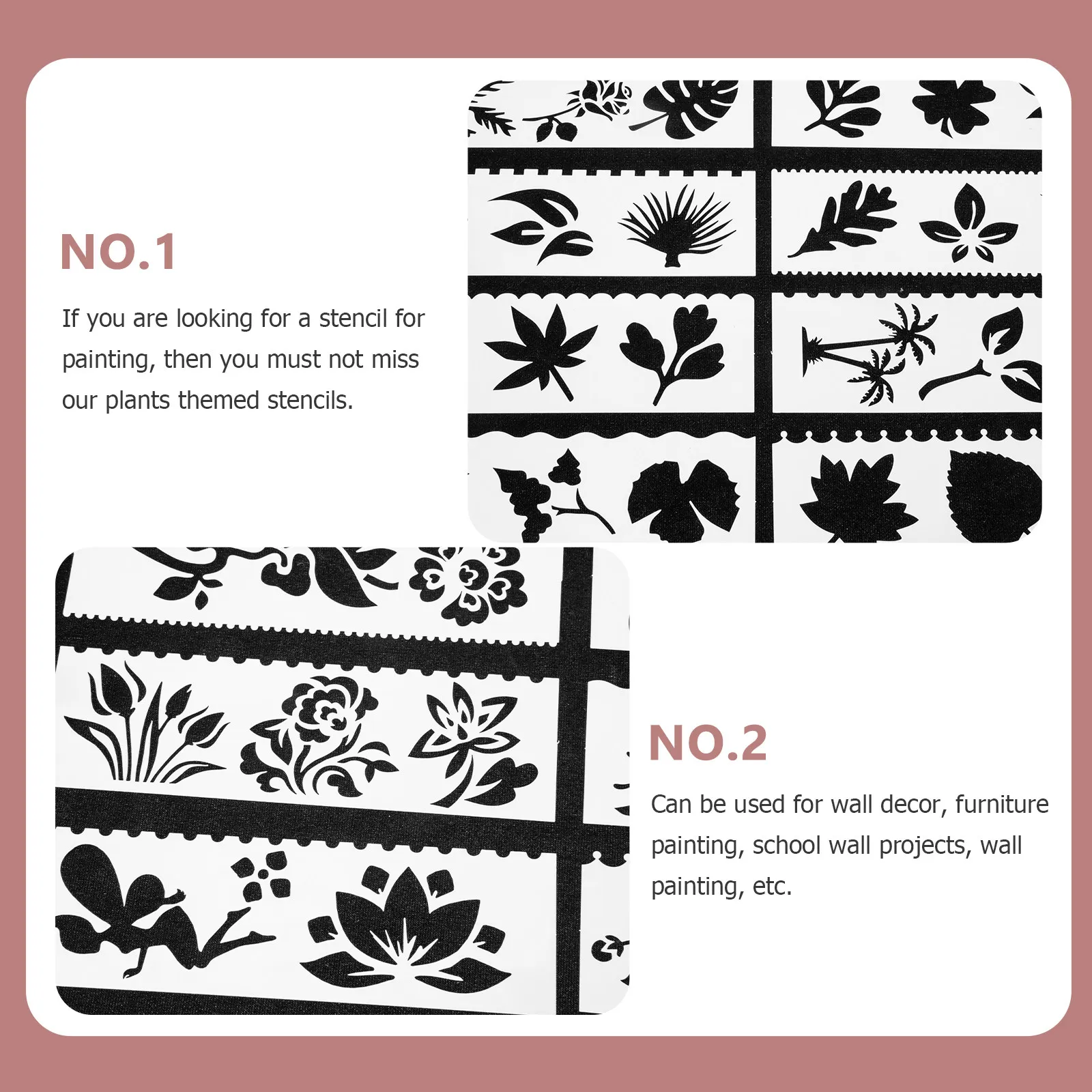 6pcs Templates Reusable Plastic DIY Stencils for Wall Decor Plastic Diy Stencils Furniture School Projects Art Supplies
6pcs Templates Reusable Plastic DIY Stencils for Wall Decor Plastic Diy Stencils Furniture School Projects Art Supplies