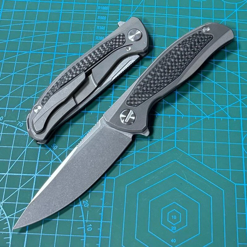 Lism Store F95 Edition Flipper Knife 3.74" M390 Point Blade, TC4+Carbon Fiber Handles
Lism Store F95 Edition Flipper Knife 3.74" M390 Point Blade, TC4+Carbon Fiber Handles