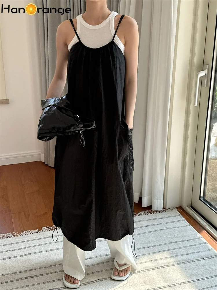 HanOrange 2025 Summer Workwear Strap Dress Loose Stacked Cool Breathable 100% Nylon Long Dress Black/Gray
HanOrange 2025 Summer Workwear Strap Dress Loose Stacked Cool Breathable 100% Nylon Long Dress Black/Gray