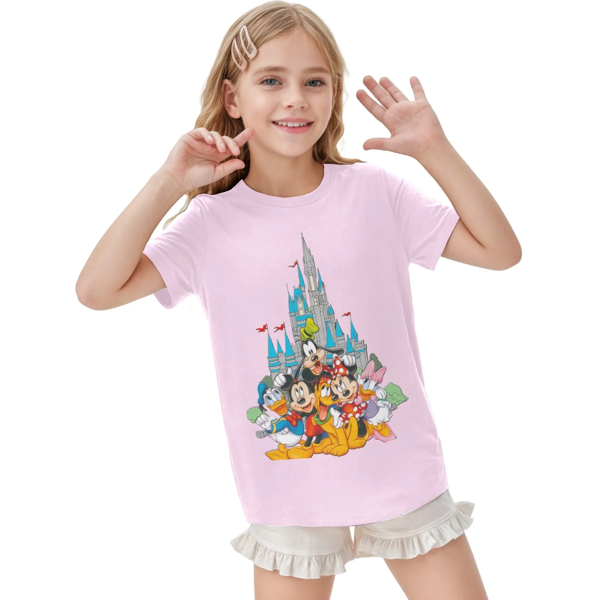 Mickey Mouse Children's Cotton Short Sleeved Tees Top Summer Boys Girls Heart Soft Crew Neck Tshirt Clothes Birthday Gift
Mickey Mouse Children's Cotton Short Sleeved Tees Top Summer Boys Girls Heart Soft Crew Neck Tshirt Clothes Birthday Gift