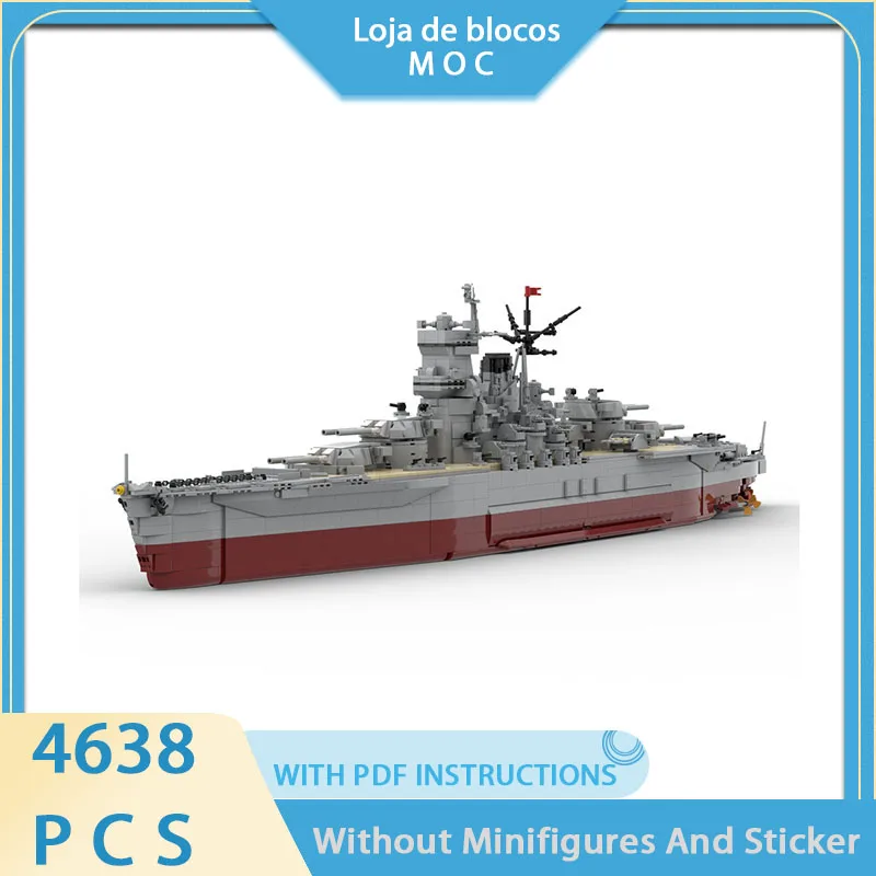 Изысканный конструктор MOC: Военная модель японского линкора Ивами, технологичный модульный набор для сборки, подарок на фестиваль, игрушка DIY
Изысканный конструктор MOC: Военная модель японского линкора Ивами, технологичный модульный набор для сборки, подарок на фестиваль, игрушка DIY