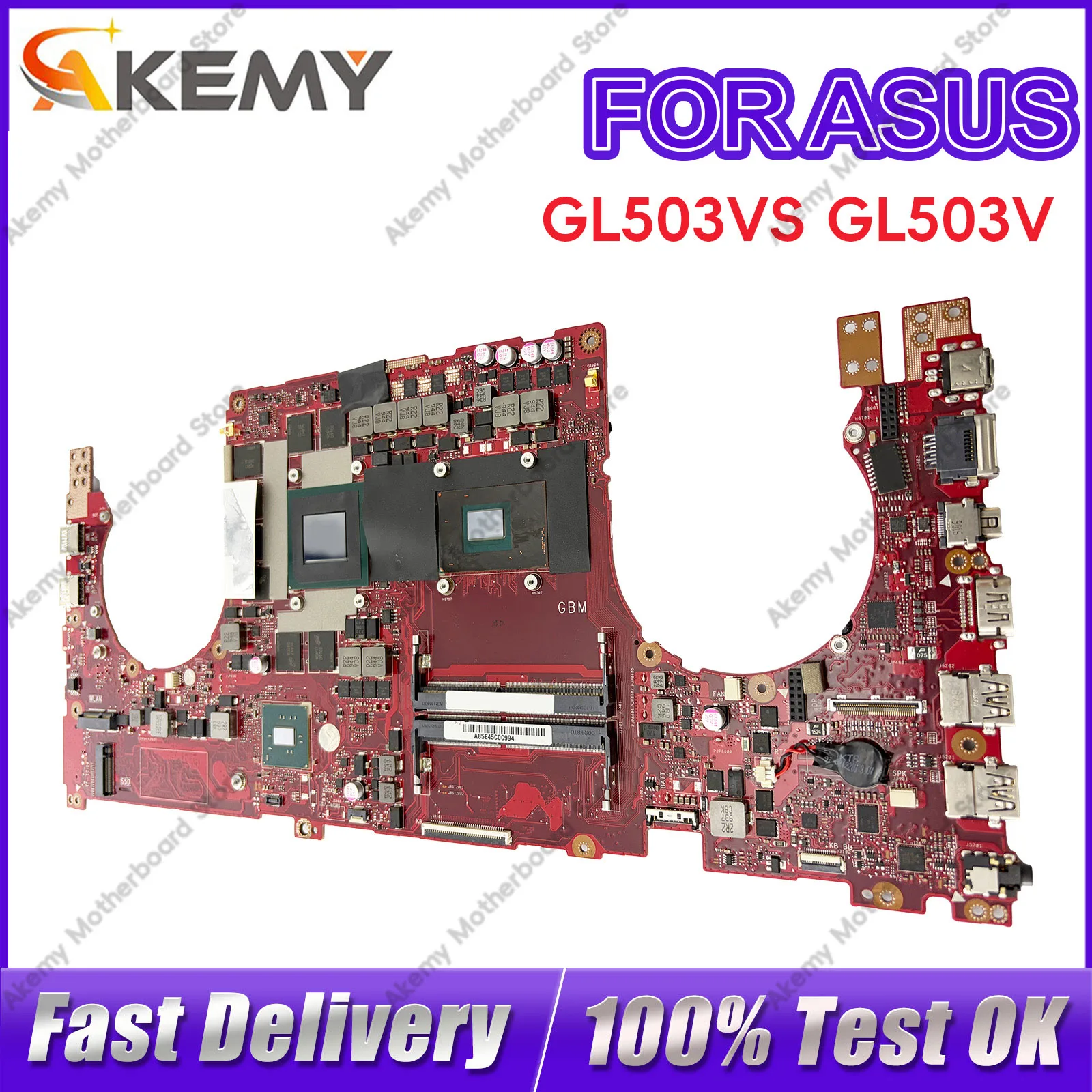 GL503VS Laptop Motherboard For ASUS ROG Strix Fz63v GL503V FX63V GL503VM Notebook Mainboard W/ I5 I7 CPU 100% tests OK fast ship
GL503VS Laptop Motherboard For ASUS ROG Strix Fz63v GL503V FX63V GL503VM Notebook Mainboard W/ I5 I7 CPU 100% tests OK fast ship
