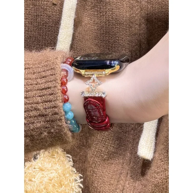 New Year's Sparkling Diamond Star Four Star Suitable for New Xiaomi Band 9pro Strap Redmi Watch 5 Handmade Strap
New Year's Sparkling Diamond Star Four Star Suitable for New Xiaomi Band 9pro Strap Redmi Watch 5 Handmade Strap