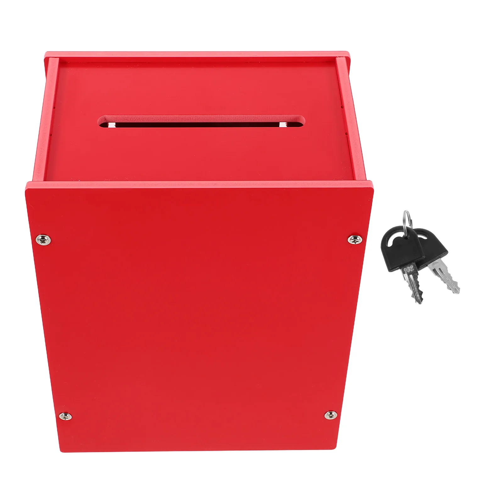 Multi-Functional PVC Ballot Box Red Voting Lockable Donation Suggestion Box for Office Public Events Suggestion Mailbox
Multi-Functional PVC Ballot Box Red Voting Lockable Donation Suggestion Box for Office Public Events Suggestion Mailbox
