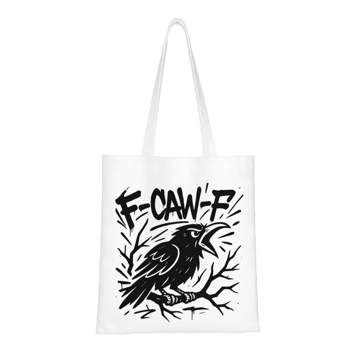 F-CAW-F Холщовая большая сумка Black Crow Raven Graffiti Caw Pun Joke Saying Модная большая вместительная продуктовая сумка для женщин Дорожные сумки
F-CAW-F Холщовая большая сумка Black Crow Raven Graffiti Caw Pun Joke Saying Модная большая вместительная продуктовая сумка для женщин Дорожные сумки