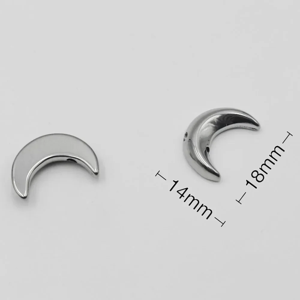 WZNB 10Pcs Crescent Moon Charms Solid Stainless Steel Pendant for Jewelry Making Handmade Earring Necklace Diy Accessories
WZNB 10Pcs Crescent Moon Charms Solid Stainless Steel Pendant for Jewelry Making Handmade Earring Necklace Diy Accessories