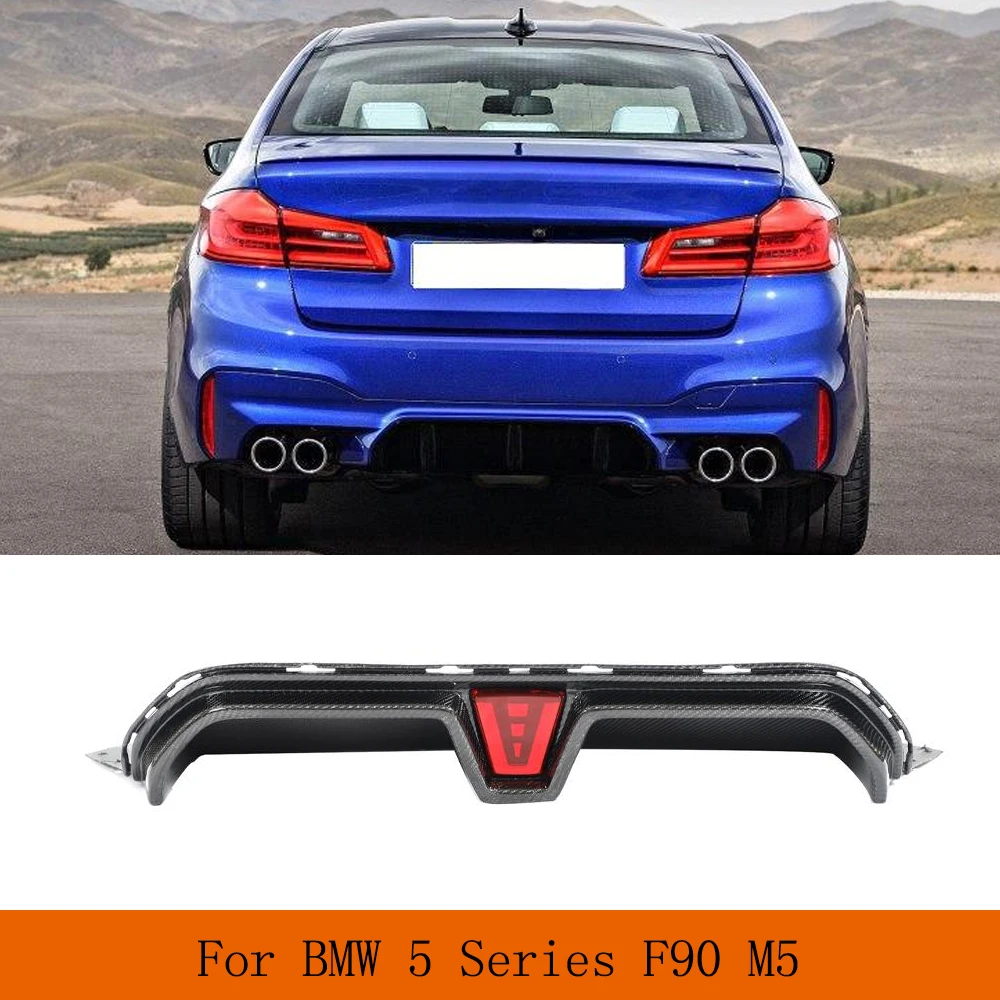 Real Carbon Fiber Car Rear Bumper Diffuser Lip Spoiler for BMW 5 Series F90 M5 2018-2020 Rear Bumper Diffuser Lip Spoiler Guard
Real Carbon Fiber Car Rear Bumper Diffuser Lip Spoiler for BMW 5 Series F90 M5 2018-2020 Rear Bumper Diffuser Lip Spoiler Guard
