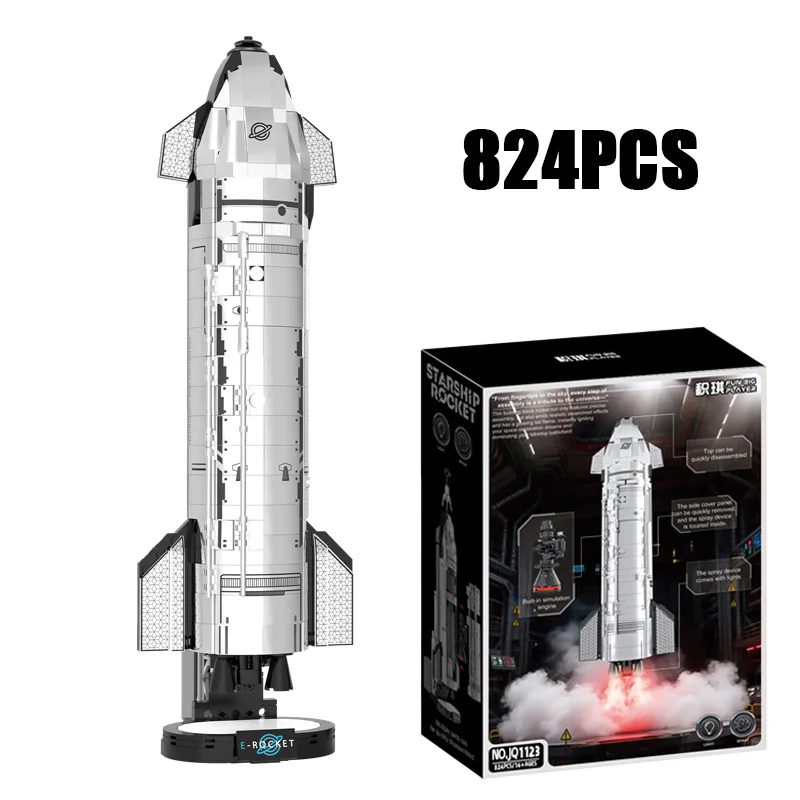 824PCS Creative Explore Space Starship Model Building Blocks With LED Light Construction Bricks Toy The Perfect Gift For Family
824PCS Creative Explore Space Starship Model Building Blocks With LED Light Construction Bricks Toy The Perfect Gift For Family