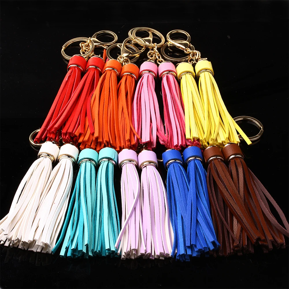 1pc Hot selling copper alloy lobster buckle leather tassel pendant keychain bag accessories for women
1pc Hot selling copper alloy lobster buckle leather tassel pendant keychain bag accessories for women 