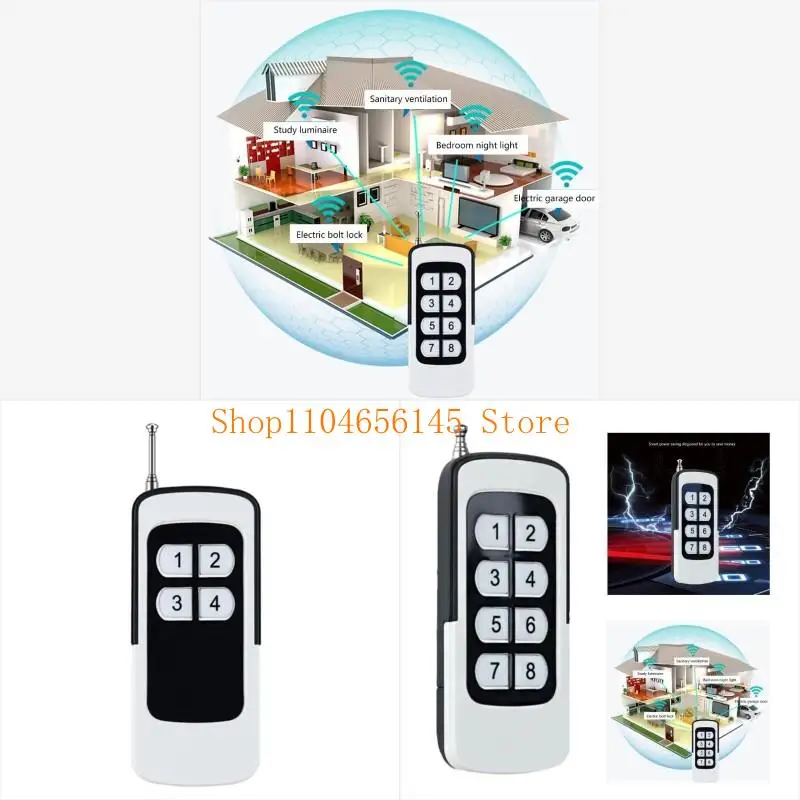 5asd Multipurpose Remote 12V/23A Battery Powered Remote Controllers 2/4/6/8CH Quick Installation 433/315MHz for Garage Door
5asd Multipurpose Remote 12V/23A Battery Powered Remote Controllers 2/4/6/8CH Quick Installation 433/315MHz for Garage Door
