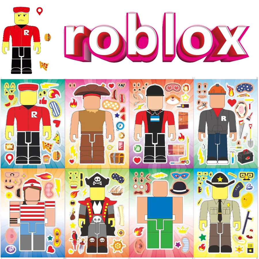 8 шт. наклеек Roblox DIY «Создай свою мордочку», сувениры для вечеринок, подарки, наполнители для подарочных пакетов, подарки на день рождения для детей, товары для украшения вечеринок
8 шт. наклеек Roblox DIY «Создай свою мордочку», сувениры для вечеринок, подарки, наполнители для подарочных пакетов, подарки на день рождения для детей, товары для украшения вечеринок