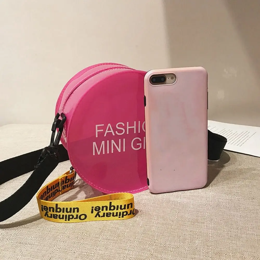 Color Round Small Handbag Letter PVC Women Messenger Bags Korean Crossbody Bag New Purse Wallets Transparent Shoulder Bags
Color Round Small Handbag Letter PVC Women Messenger Bags Korean Crossbody Bag New Purse Wallets Transparent Shoulder Bags