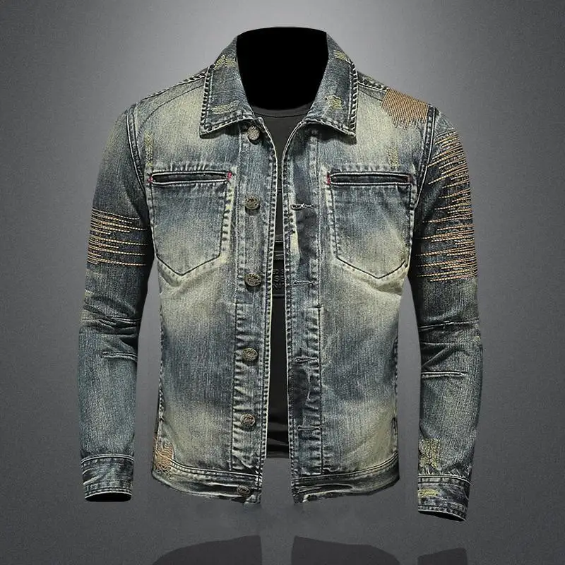2025 Men's Denim jacket High quality cotton brand shirt Men's everyday casual denim jacket Long sleeve denim jacket
2025 Men's Denim jacket High quality cotton brand shirt Men's everyday casual denim jacket Long sleeve denim jacket