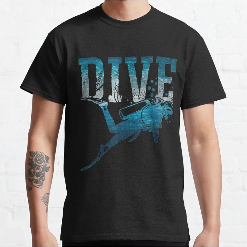 Retro sea Scuba diving - Diver ocean animal Short-sleeve crewneck T-shirt for men large size Adult Tops S-6xl
Retro sea Scuba diving - Diver ocean animal Short-sleeve crewneck T-shirt for men large size Adult Tops S-6xl