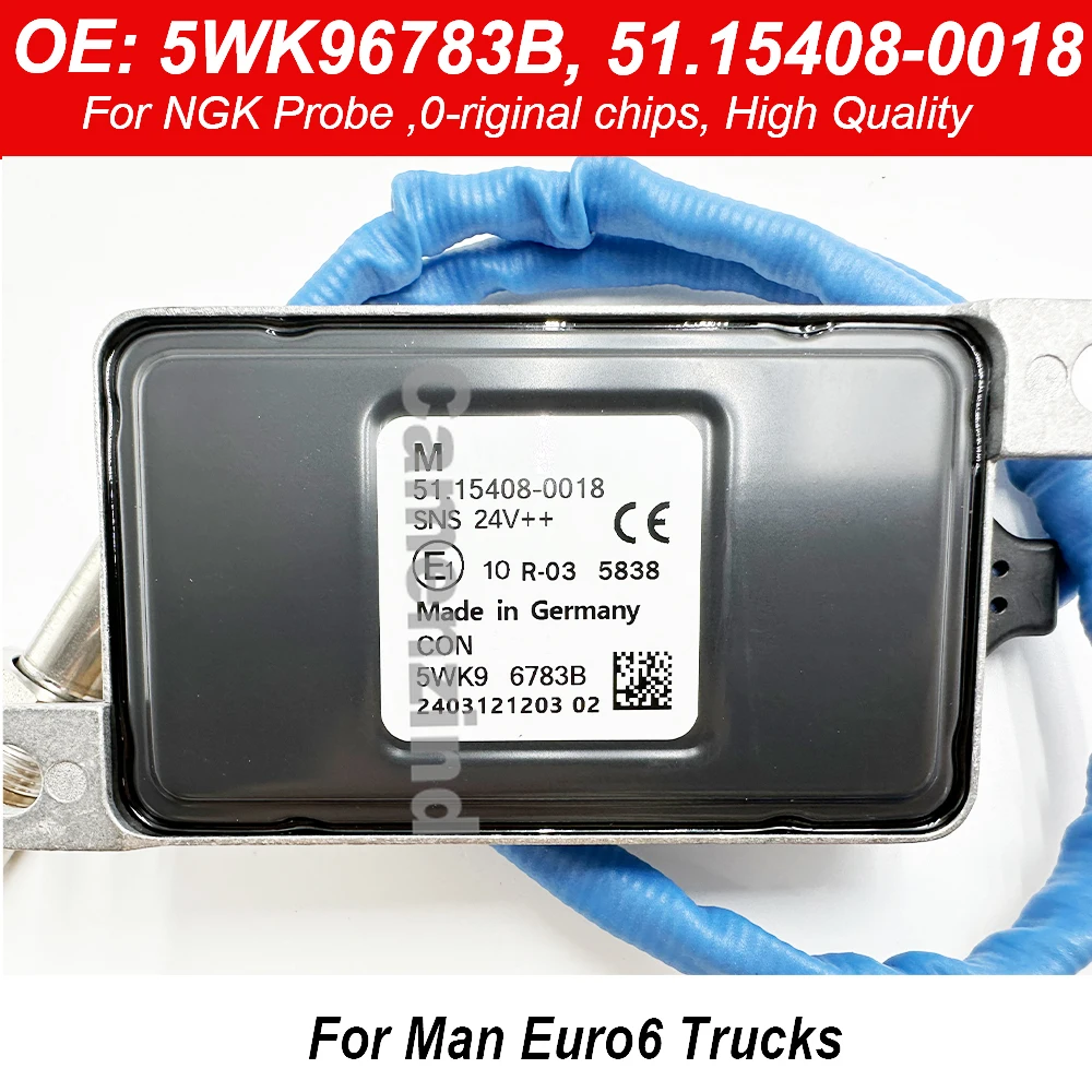 5WK96783B 51.15408-0018 Car 24V Nox Sensor Nitrogen Oxygen Sensor For NGK Probe High Quality For Man Euro6 Trucks 51154080018
5WK96783B 51.15408-0018 Car 24V Nox Sensor Nitrogen Oxygen Sensor For NGK Probe High Quality For Man Euro6 Trucks 51154080018