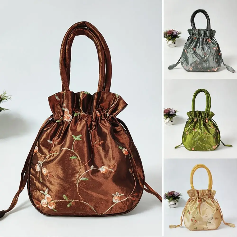 Elegant Embroidered Flower Women Flower Handbags Handmade Top Handle Cosmetic Handbag Purse Ethnic Style Drawstring Bag Women
Elegant Embroidered Flower Women Flower Handbags Handmade Top Handle Cosmetic Handbag Purse Ethnic Style Drawstring Bag Women