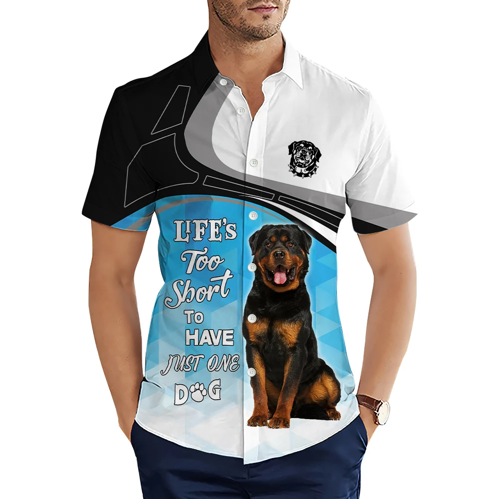 HX модные мужские рубашки Rottweiler синие бриллиантовые сращивания повседневная рубашка с 3D принтом летние рубашки с короткими рукавами для мужской одежды
HX модные мужские рубашки Rottweiler синие бриллиантовые сращивания повседневная рубашка с 3D принтом летние рубашки с короткими рукавами для мужской одежды