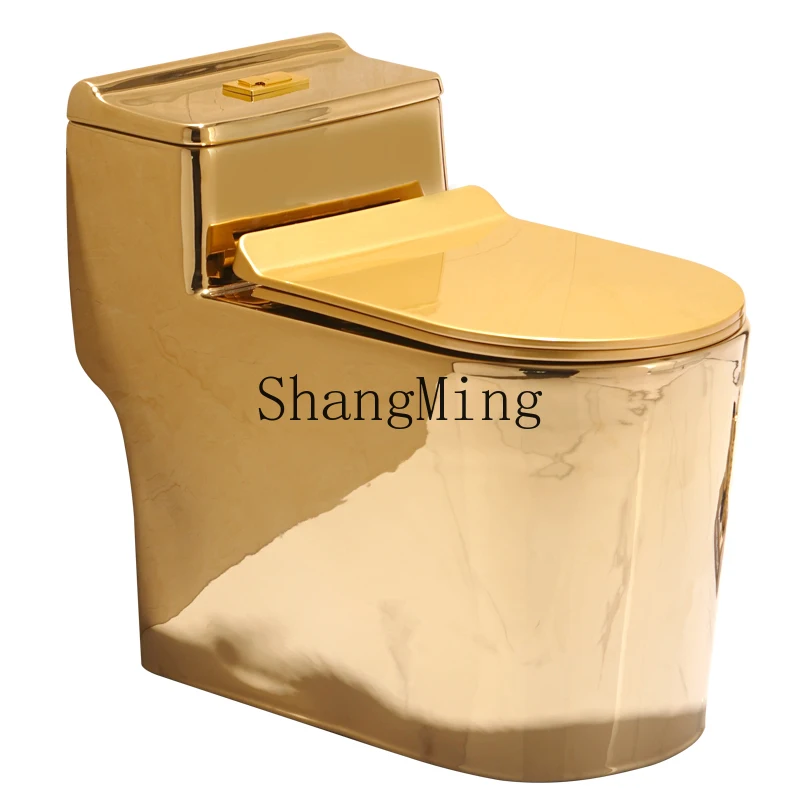 LXY gold toilet large diameter toilet household simple bathroom creative personality gold toilet
LXY gold toilet large diameter toilet household simple bathroom creative personality gold toilet