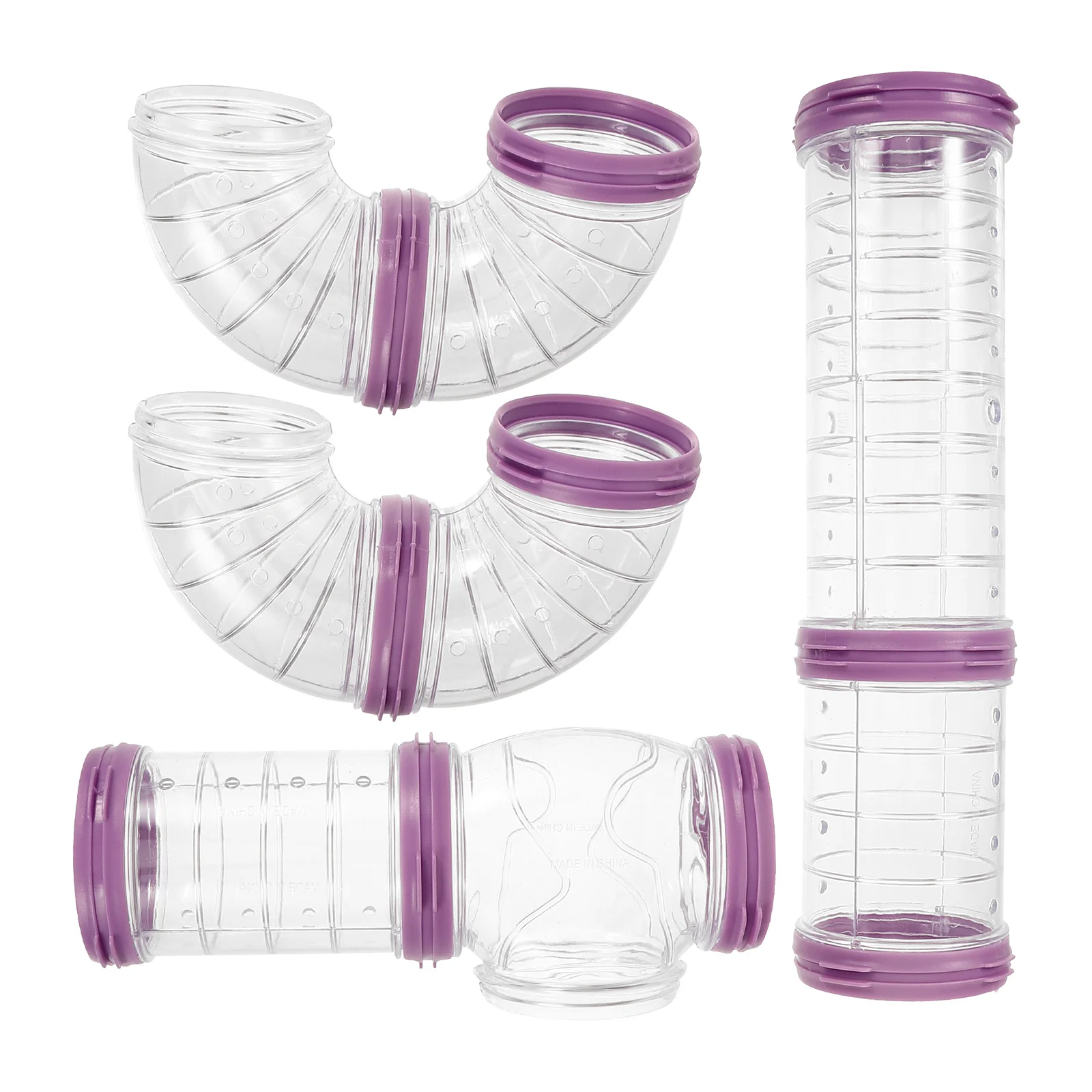 1 set Hamster Cage Clear Violet Hamster Tubes Plastic DIY Set Thickened Tubes Toys For Dwarf Small Animals Pet Supplies
1 set Hamster Cage Clear Violet Hamster Tubes Plastic DIY Set Thickened Tubes Toys For Dwarf Small Animals Pet Supplies