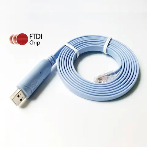 USB RS232 Serial to RJ45 Console Cable with FTDI FT231XS Chipset for Alcatel-Lucent Omni Switch 6800/6850 Series