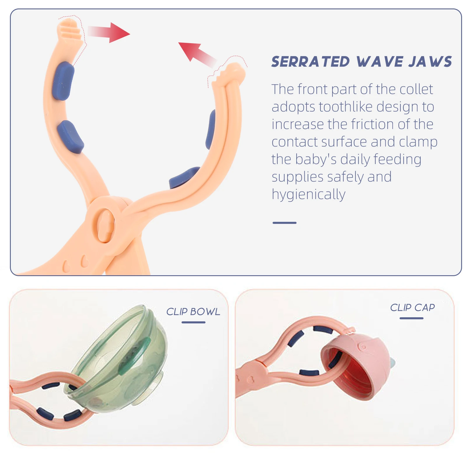 2pcs Baby Bottle Tong Non-slip Durable PP Material Long Handle Feeding Clip for Cleaning Sterilizing Pacifiers
2pcs Baby Bottle Tong Non-slip Durable PP Material Long Handle Feeding Clip for Cleaning Sterilizing Pacifiers
