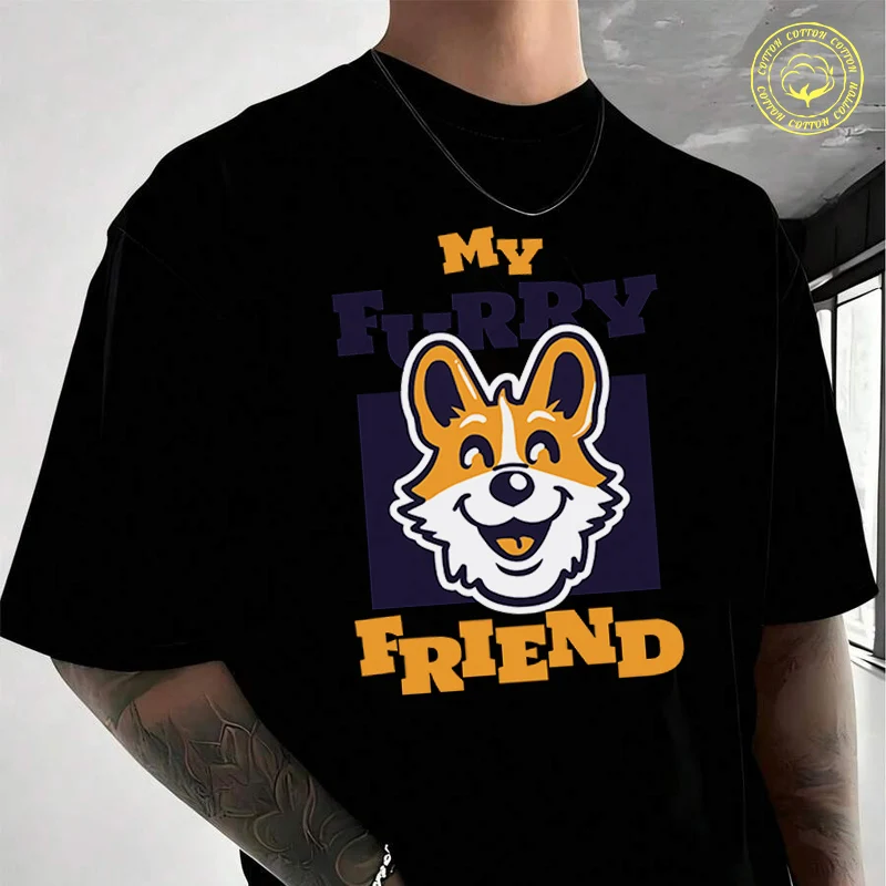 Face Of A Happy Puppy With A Phrase Design Moto Cotton T-Shirt New Men's Casual O-neck Short Sleeve Tees
Face Of A Happy Puppy With A Phrase Design Moto Cotton T-Shirt New Men's Casual O-neck Short Sleeve Tees