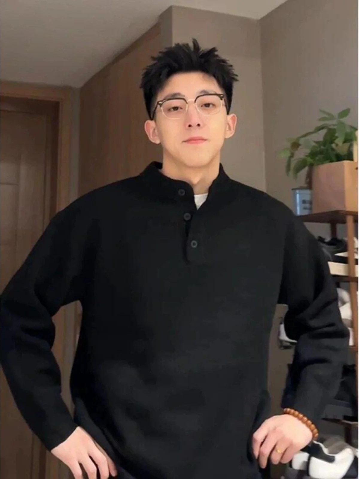 Bla Henry Collar Knitwear Men's Autumn Winter Long Sve Faionable Versatile irt Cleanfit High End Feeling
Bla Henry Collar Knitwear Men's Autumn Winter Long Sve Faionable Versatile irt Cleanfit High End Feeling