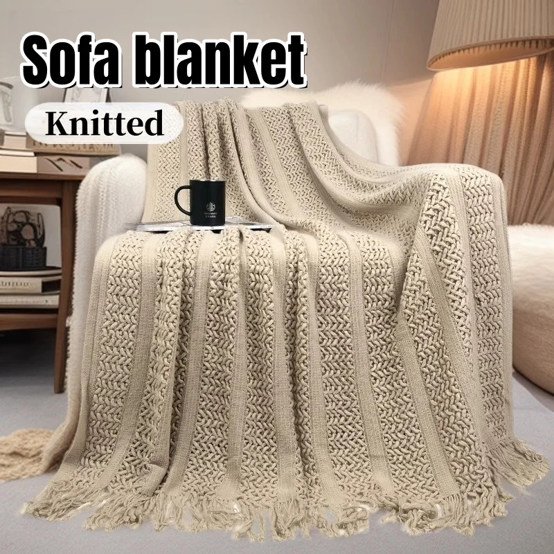 Imitation Cashmer Blankets Sofa Cover Nordic Knitted Throw Blankets with Tassels Vintage Bed Couch Oversized Bedspread Cover
Imitation Cashmer Blankets Sofa Cover Nordic Knitted Throw Blankets with Tassels Vintage Bed Couch Oversized Bedspread Cover