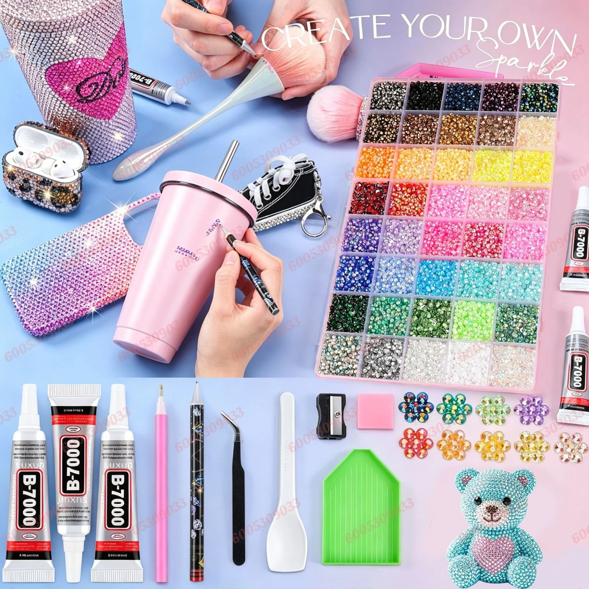 3MM Adult DIY Rhinestone Bedazzling Kit Bling Crystal Beads For Phone Earphone Cover Cup Decor Handmade Accessory Supplies
3MM Adult DIY Rhinestone Bedazzling Kit Bling Crystal Beads For Phone Earphone Cover Cup Decor Handmade Accessory Supplies