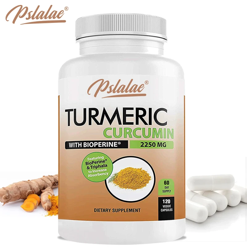 Turmeric Curcumin Capsules - Antioxidant, Natural Joint Support, Reduce Joint Pain, Support Brain and Heart Health, Non-GMO
Turmeric Curcumin Capsules - Antioxidant, Natural Joint Support, Reduce Joint Pain, Support Brain and Heart Health, Non-GMO