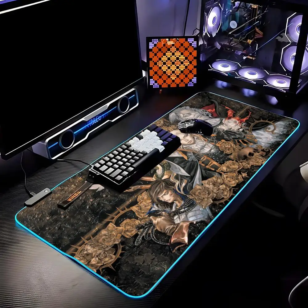 Game C-Castlevania Mouse Pad RGB HD Mousepad Pad Rug Desk Mat Computer Gaming PC Accessories Rubber Keyboard LED Mats
Game C-Castlevania Mouse Pad RGB HD Mousepad Pad Rug Desk Mat Computer Gaming PC Accessories Rubber Keyboard LED Mats
