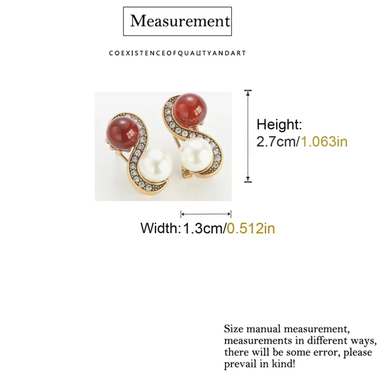 Vintage Red Agate Earrings Pearl For Woman Retro Antique Elegant Luxury Quality Jewelry Daily Wedding Designer Gift New In 2026
Vintage Red Agate Earrings Pearl For Woman Retro Antique Elegant Luxury Quality Jewelry Daily Wedding Designer Gift New In 2026