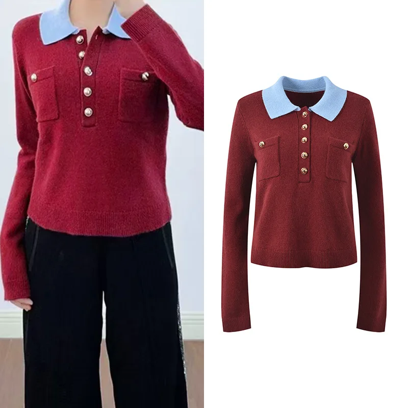 Faionable ort Ne Knitwear Single Button Color Blo Versatile Design Commute Sle Women's Top for Autumn 2025
Faionable ort Ne Knitwear Single Button Color Blo Versatile Design Commute Sle Women's Top for Autumn 2025