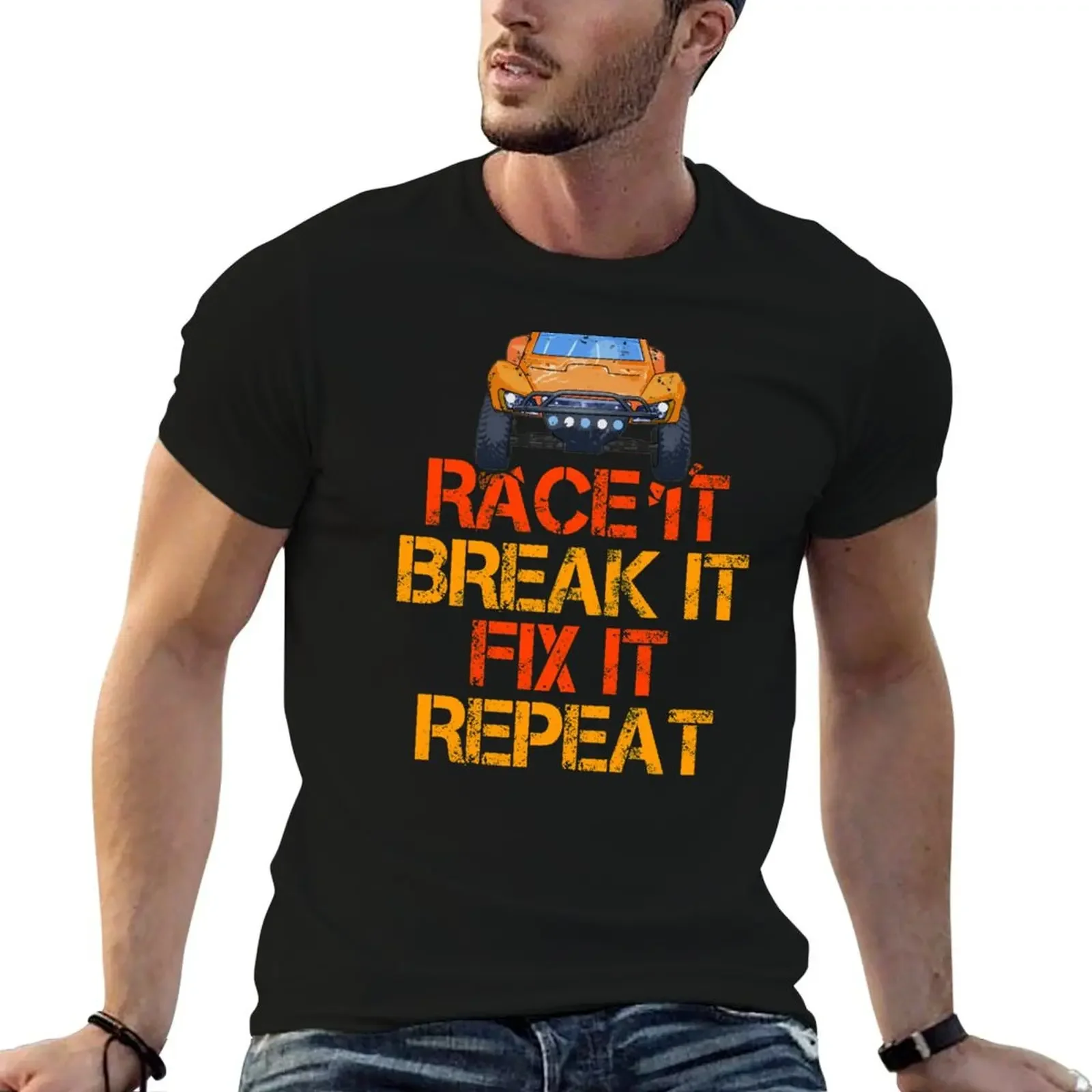 RC Truck Race It Break It Fix It Repeat Radio Control RC Car T-Shirt topping custom t-shirts cotton t shirt men
RC Truck Race It Break It Fix It Repeat Radio Control RC Car T-Shirt topping custom t-shirts cotton t shirt men