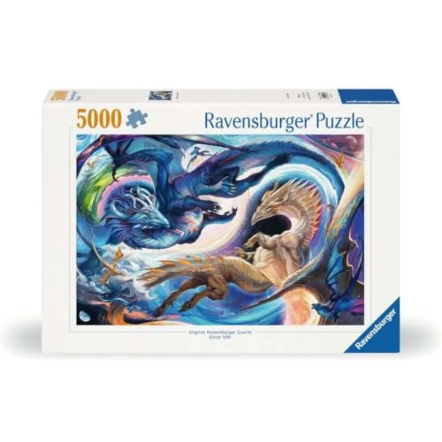 Dragons Day and Night - 5000 Piece Jigsaw Puzzle for Adults - Magical Mythical Dragons in Vibrant Detail on Premium Thick Cardb
Dragons Day and Night - 5000 Piece Jigsaw Puzzle for Adults - Magical Mythical Dragons in Vibrant Detail on Premium Thick Cardb
