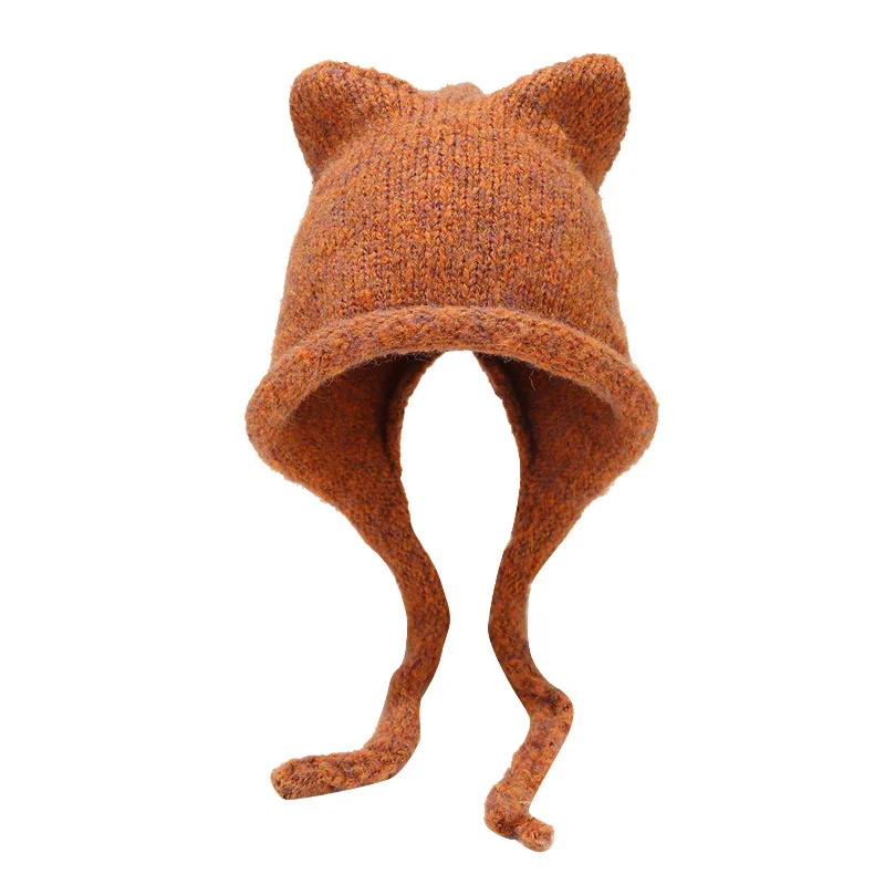 Cute Ears Knit Beanie Hat for Women Autumn Winter Hats with Ears Flaps Solid Color Long String Bowknot
Cute Ears Knit Beanie Hat for Women Autumn Winter Hats with Ears Flaps Solid Color Long String Bowknot