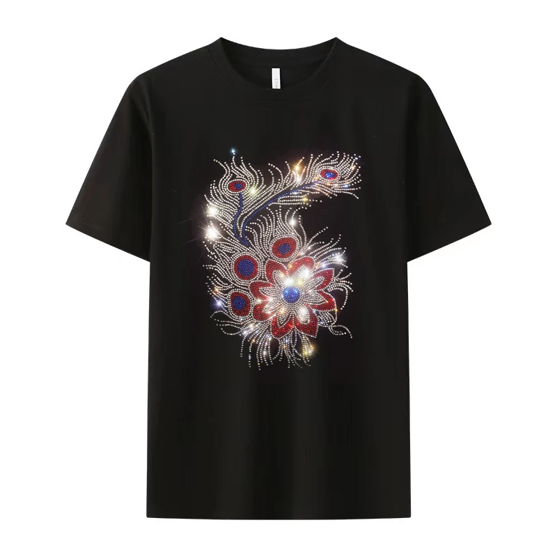 Men tshirts diamonds flowers print hot sale oversized t-shirt cotton short sleeve summer tops tees
Men tshirts diamonds flowers print hot sale oversized t-shirt cotton short sleeve summer tops tees