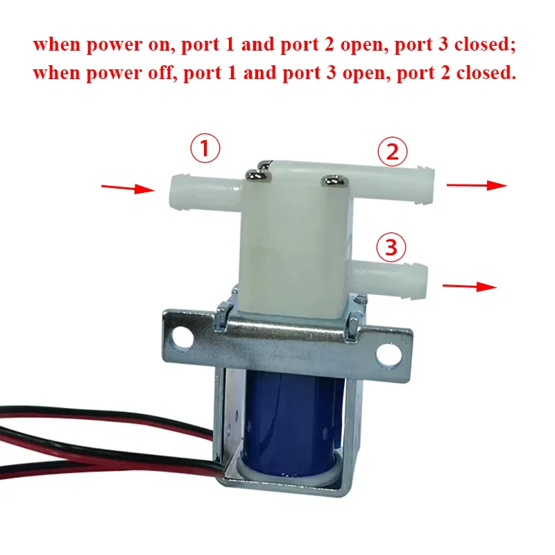 DC 6V/12V/24V 2-Position 3-Way Solenoid Valve NC/NO for Water Air, Water Purifier Coffee Machine Control Switch
DC 6V/12V/24V 2-Position 3-Way Solenoid Valve NC/NO for Water Air, Water Purifier Coffee Machine Control Switch