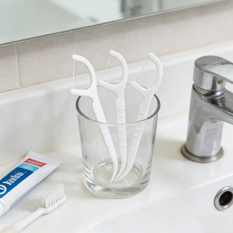 50PCS Dental Floss Picks, Portable Disposable Toothpick Floss Sticks for Deep Cleaning & Daily Oral Care
50PCS Dental Floss Picks, Portable Disposable Toothpick Floss Sticks for Deep Cleaning & Daily Oral Care