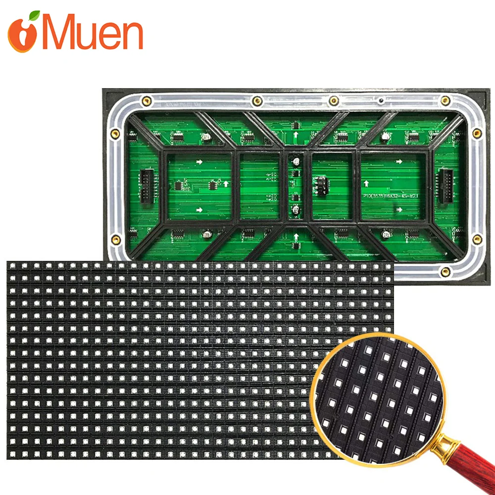 50pcs Full Color SMD3535 P10 Outdoor Module Led Display Screen 2S 320x160mm LED module
50pcs Full Color SMD3535 P10 Outdoor Module Led Display Screen 2S 320x160mm LED module