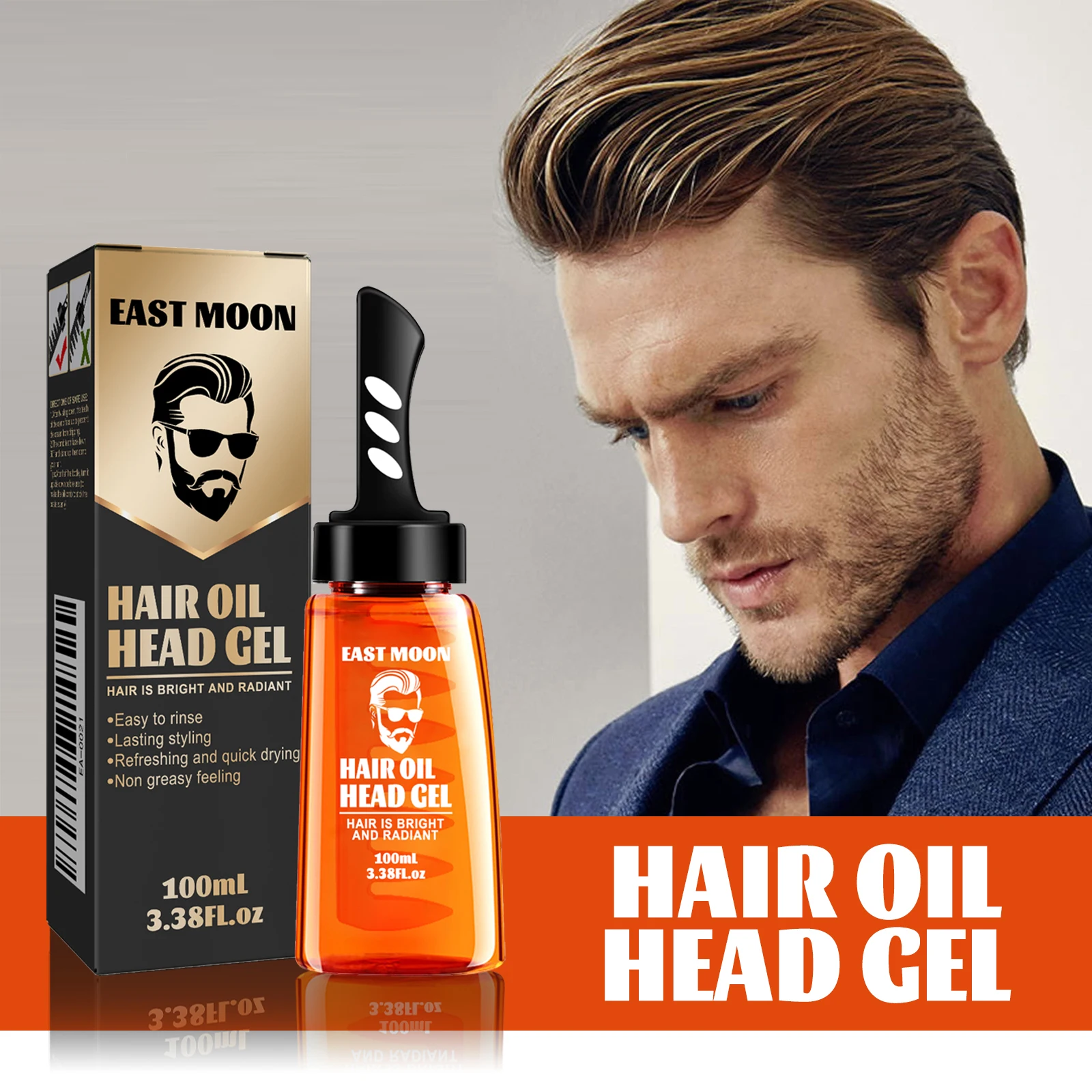 2 in 1 Hair Wax Gel With Wide Tooth Comb Men Long-lasting Fluffy Hair Styling Oil Hair Styling Cream Liquid Fluffy Comb 100ml
2 in 1 Hair Wax Gel With Wide Tooth Comb Men Long-lasting Fluffy Hair Styling Oil Hair Styling Cream Liquid Fluffy Comb 100ml