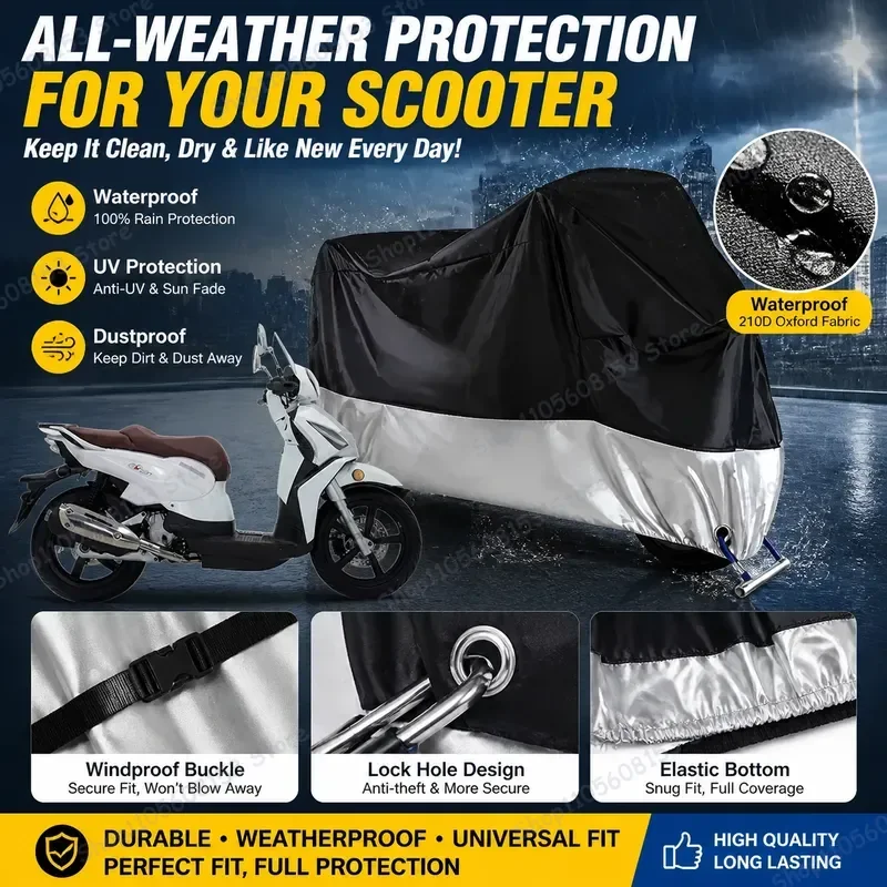 For Advia AJ201 Motorcycle Cover Waterproof Dustproof UV Resistant All Weather Outdoor Indoor Scooter Bike Cover Heavy Duty
For Advia AJ201 Motorcycle Cover Waterproof Dustproof UV Resistant All Weather Outdoor Indoor Scooter Bike Cover Heavy Duty