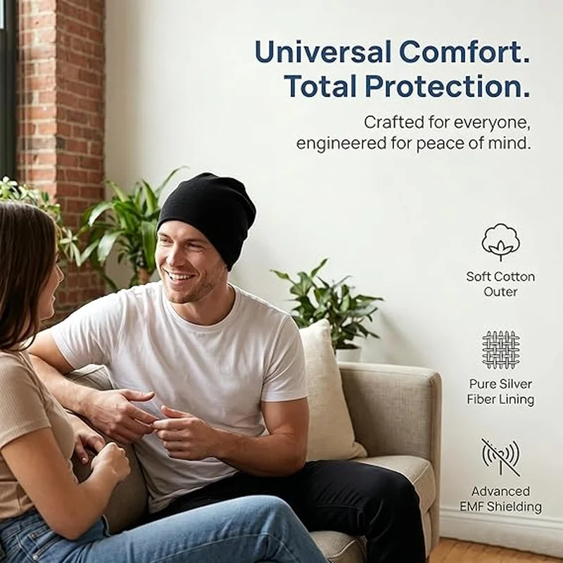 Block 5G EMF Protection Pullover Hat Silver Fiber lining Shielding Cap Beanies
Block 5G EMF Protection Pullover Hat Silver Fiber lining Shielding Cap Beanies