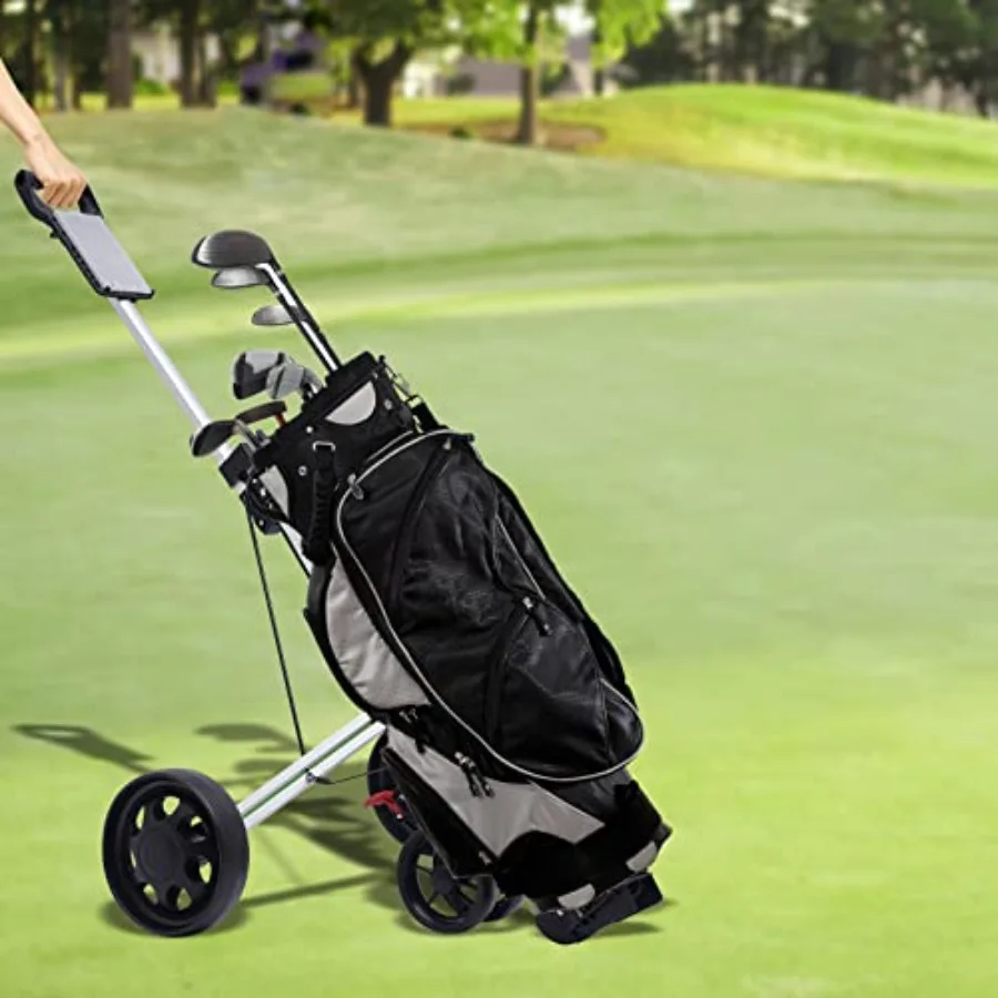 Foldable Lightweight Golf Push Cart with 3 Enlarged Wheels for Easy Maneuverability on Various Terrains Ergonomic Handle and Fo
Foldable Lightweight Golf Push Cart with 3 Enlarged Wheels for Easy Maneuverability on Various Terrains Ergonomic Handle and Fo