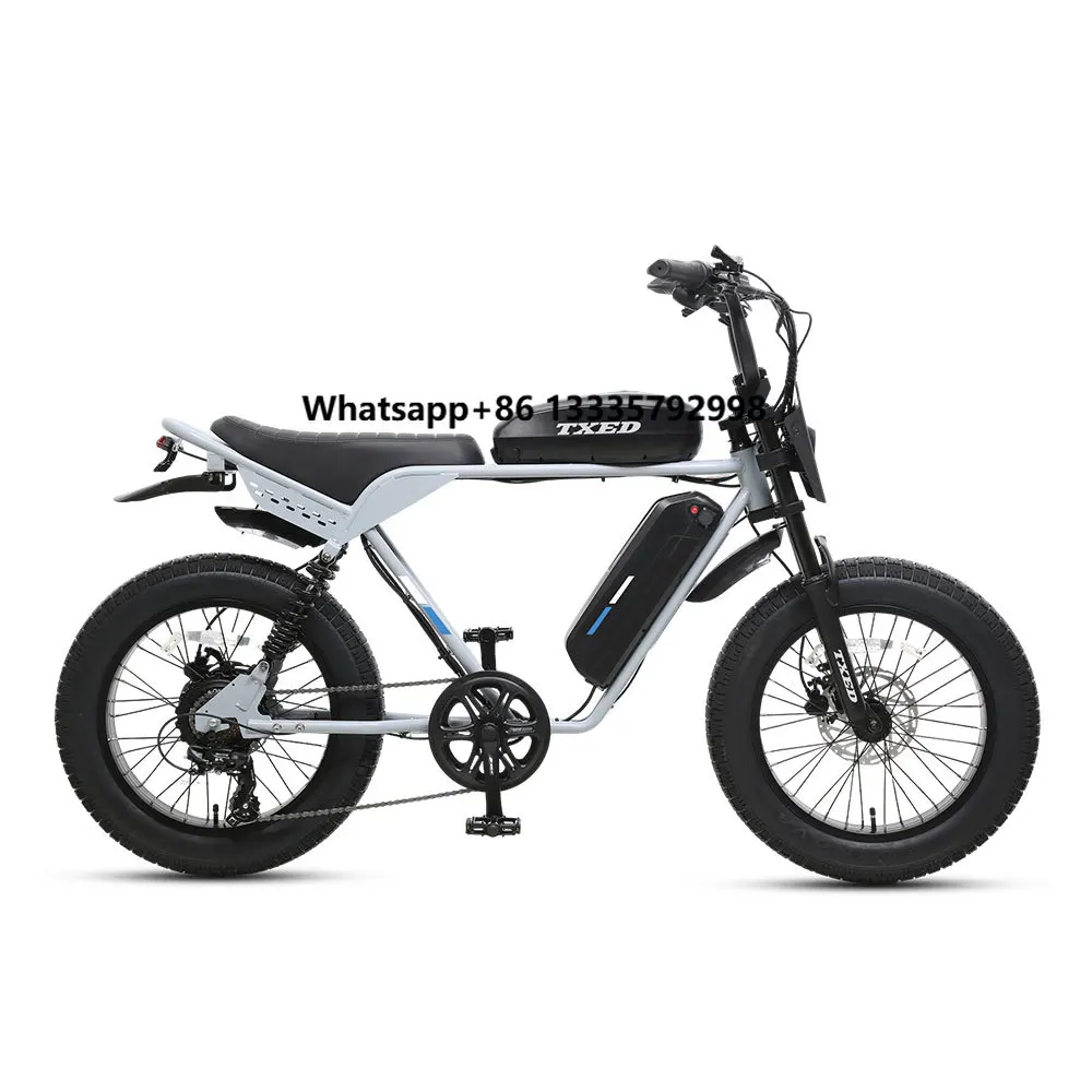 TXED New Design 20 Inch Steel Frame 48V 750W Rear Hub Motor Dual Batteries Long Distance Fat Tire Bike Electric Motorcycle Bike
TXED New Design 20 Inch Steel Frame 48V 750W Rear Hub Motor Dual Batteries Long Distance Fat Tire Bike Electric Motorcycle Bike