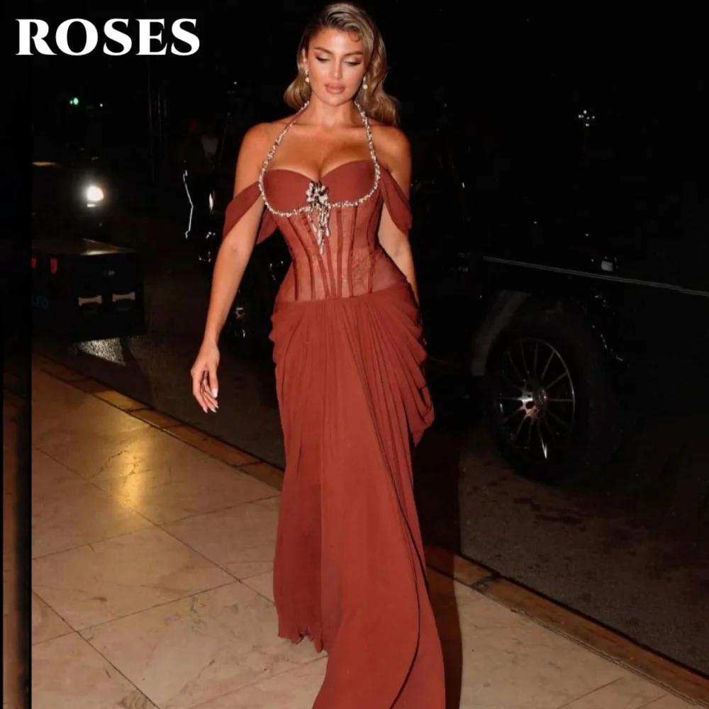 ROSES Коралловые вечерние платья Вечернее платье макси с лямкой на шее Простая труба со складками и кристаллами Платья знаменитостей для женщин по индивидуальному заказу
ROSES Коралловые вечерние платья Вечернее платье макси с лямкой на шее Простая труба со складками и кристаллами Платья знаменитостей для женщин по индивидуальному заказу