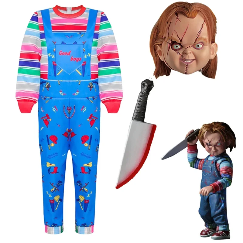 Halloween Child's Play Cosplay Bride of Chucky Costume for Kids Boy Girls Funny Horror Scary Birthday Party Christmas Costume
Halloween Child's Play Cosplay Bride of Chucky Costume for Kids Boy Girls Funny Horror Scary Birthday Party Christmas Costume
