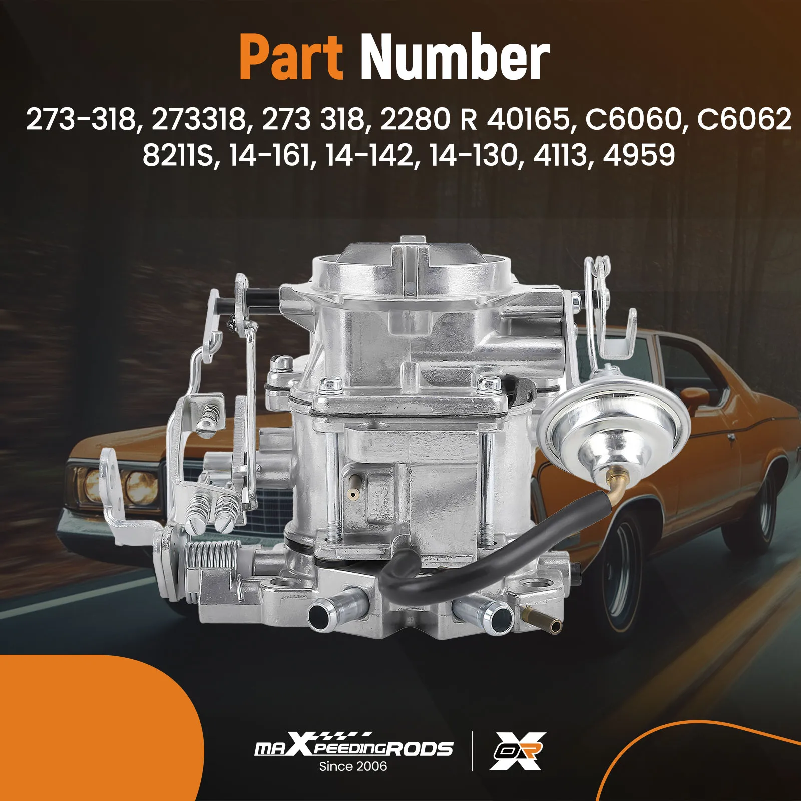2 Barrel Carburetor carby for Dodge Plymouth Engines 1966-1973 82.2mm×47.5mm for Plymouth Models
2 Barrel Carburetor carby for Dodge Plymouth Engines 1966-1973 82.2mm×47.5mm for Plymouth Models