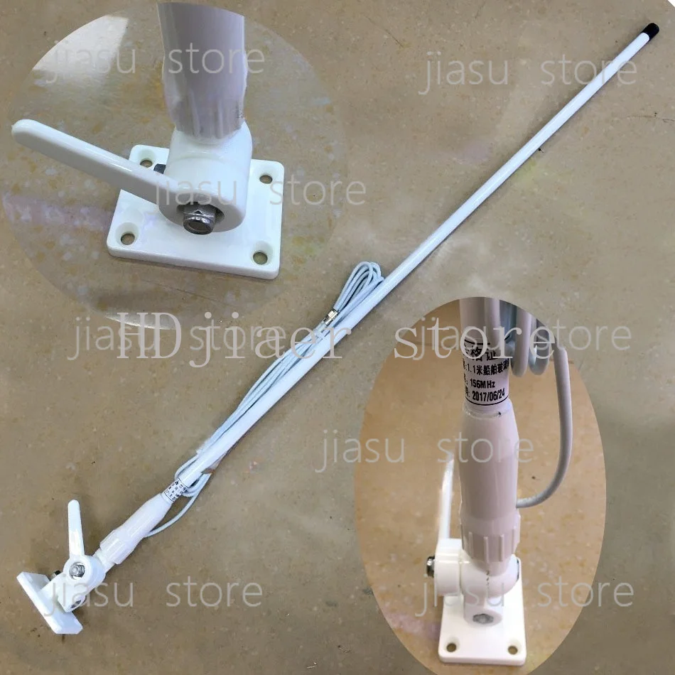 Ship fiberglass antenna with 156-163MHz and 156M VHF clamp with 4.5-meter wire
Ship fiberglass antenna with 156-163MHz and 156M VHF clamp with 4.5-meter wire